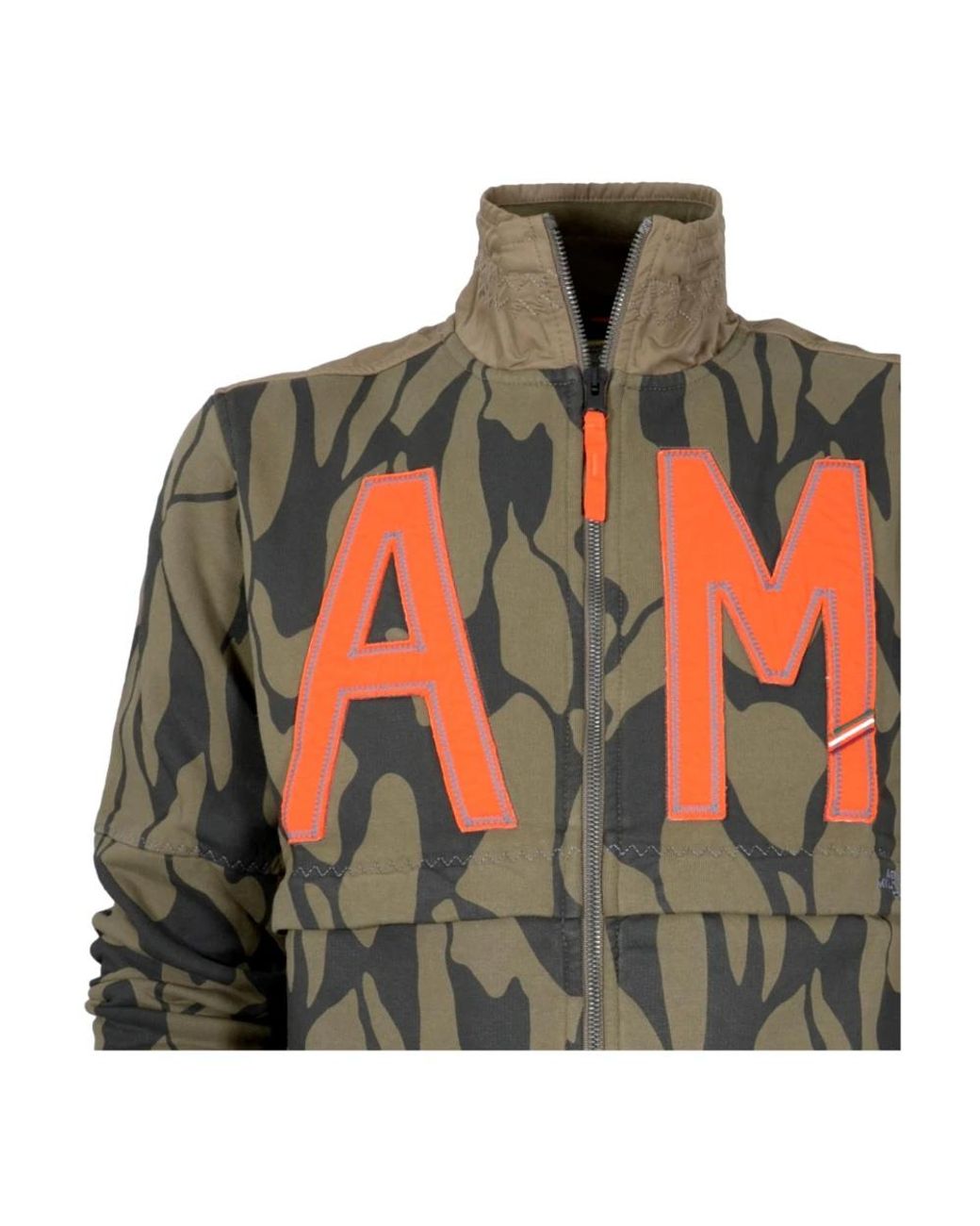 Aeronautica Militare Green Zip-Throughs for men