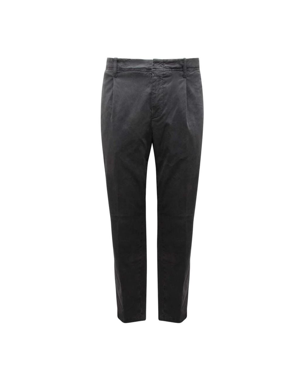 Peserico Gray Slim-Fit Trousers for men
