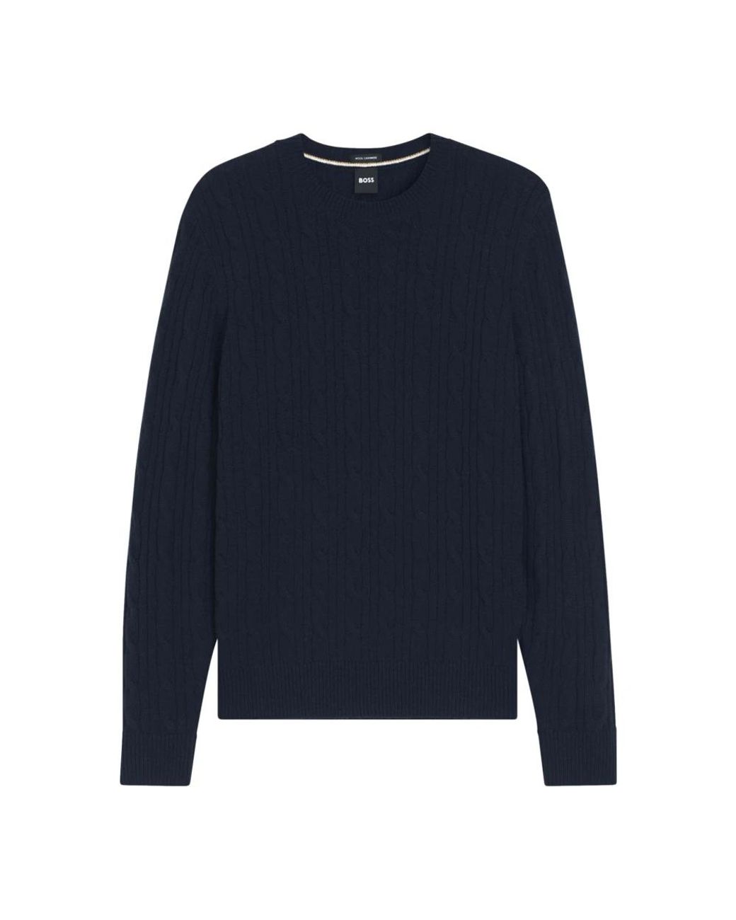 Boss Blue Round-Neck Knitwear for men