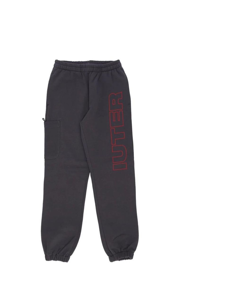 Iuter Broeken ,Grijs ,Katoen Fleece Trainingsbroek Asfalt in het Gray voor heren