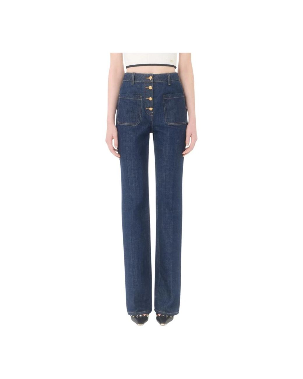 Valentino Blue Straight Fit Jeans