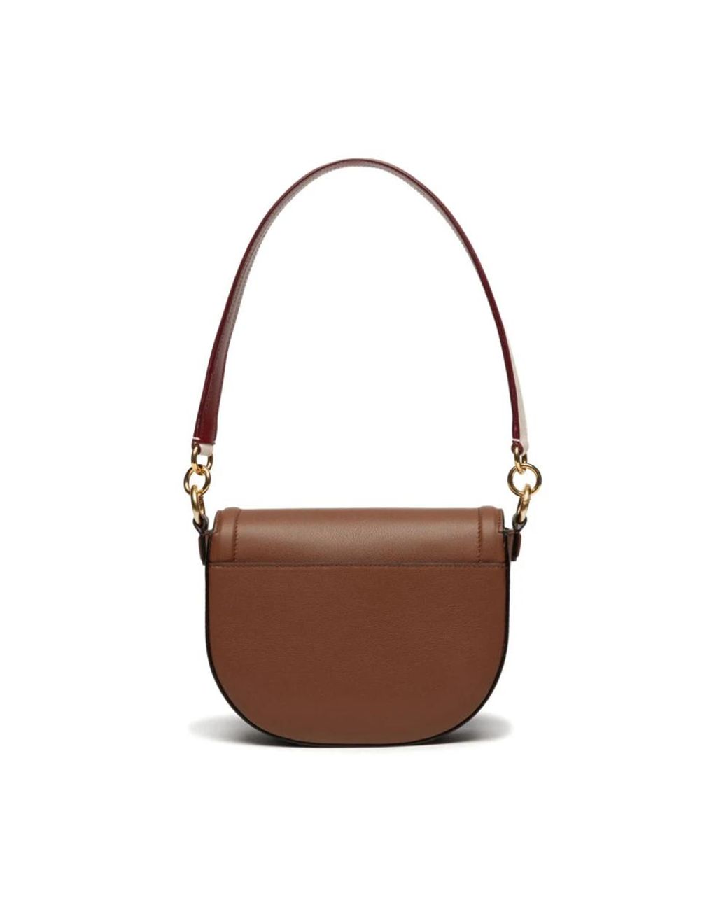 Bally Brown Code Flap Crossbody Bag