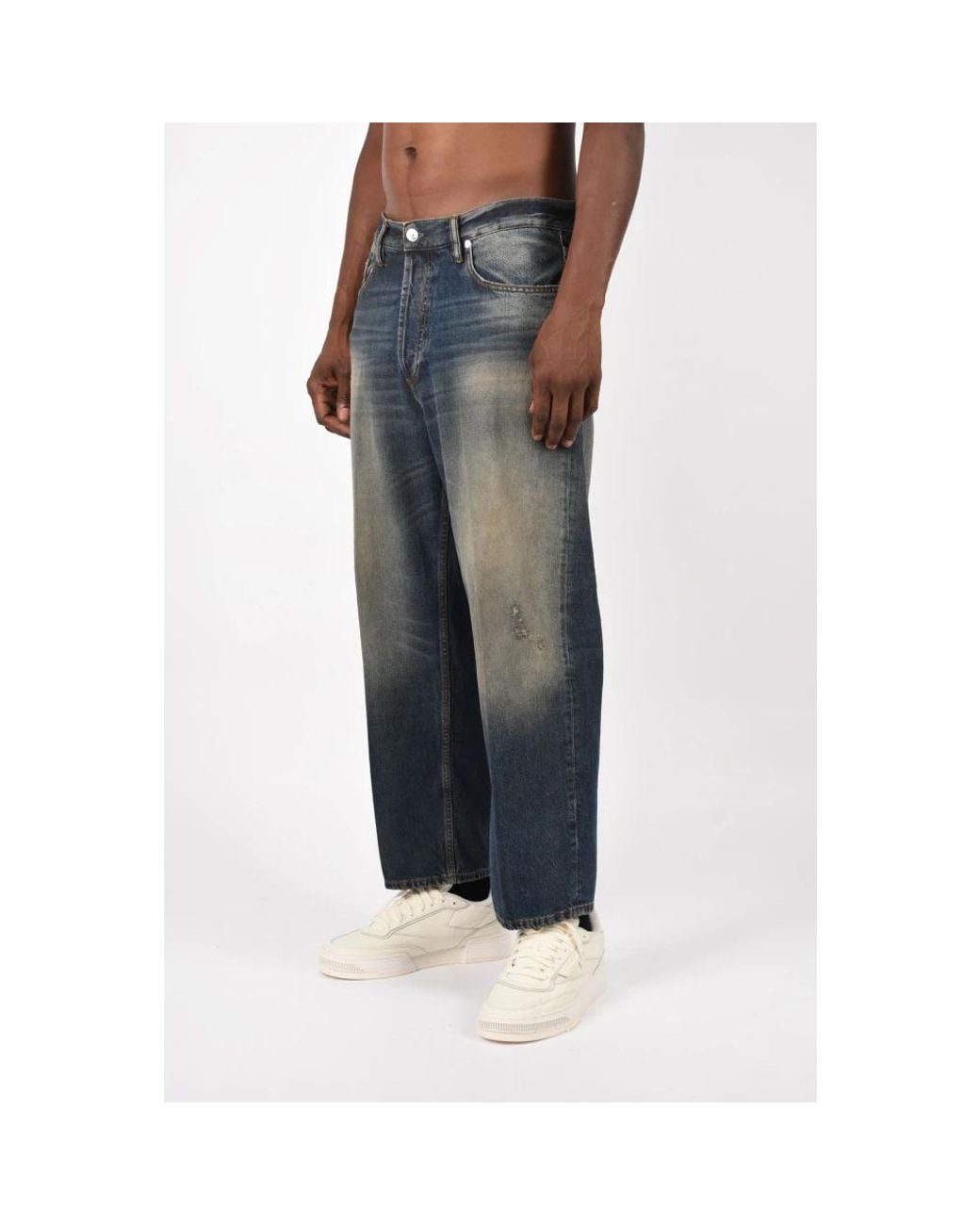 Nine:inthe:morning Gray Straight Fit Jeans for men