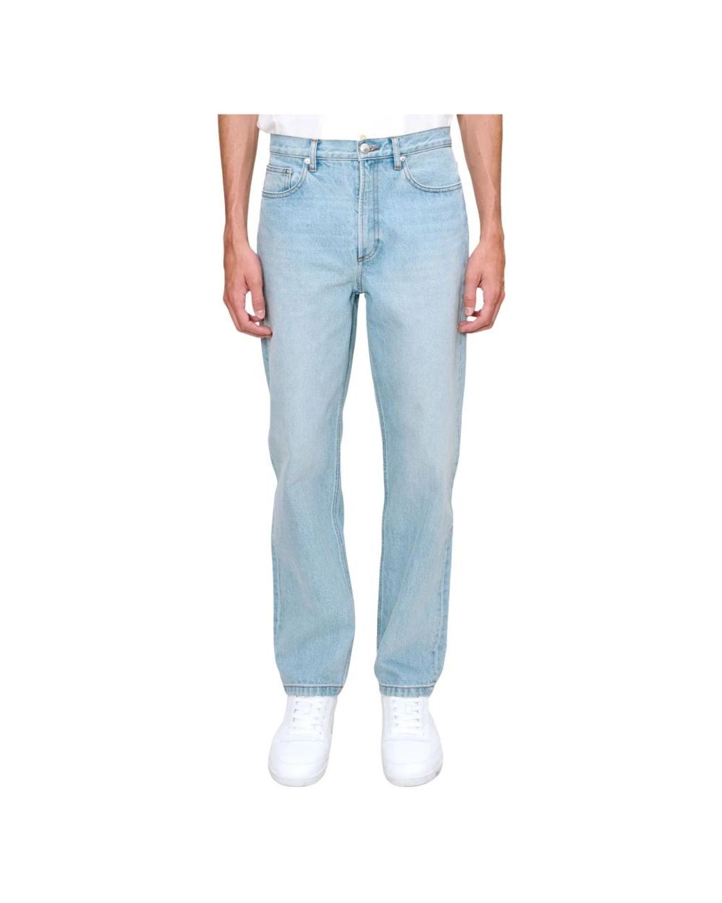 A.P.C. Blue Straight Fit Jeans for men