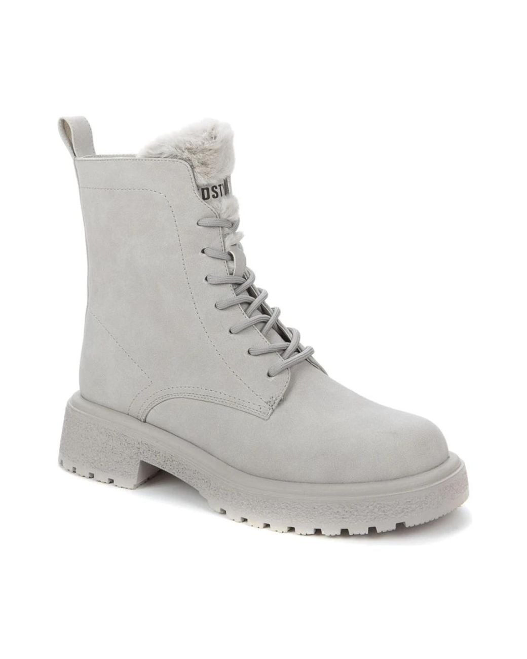 Keddo Gray Lace-Up Boots
