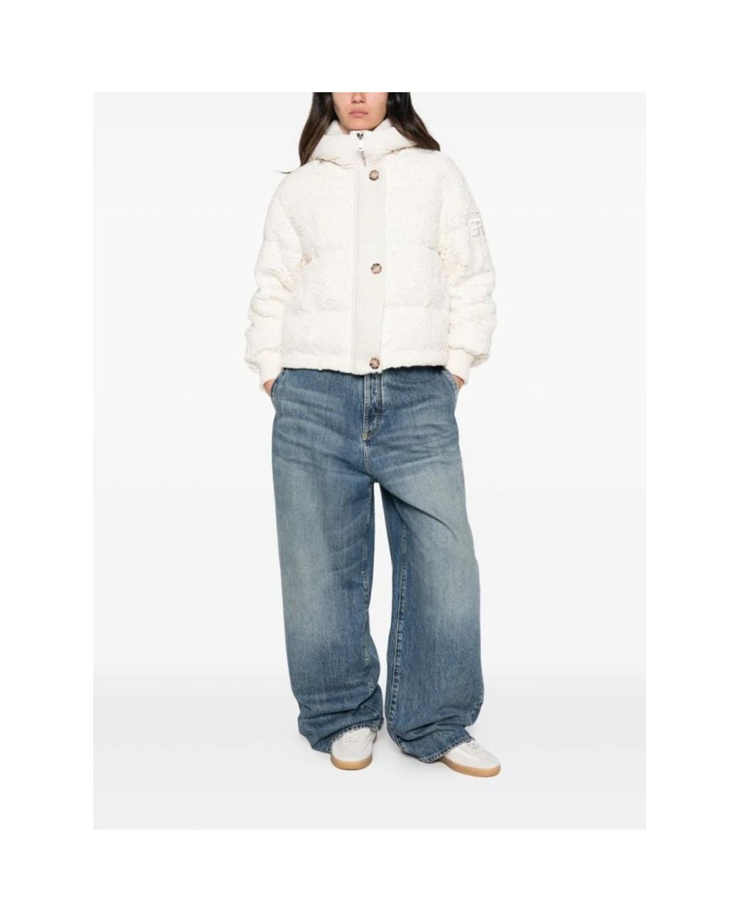 Ermanno Scervino White Winter Jackets