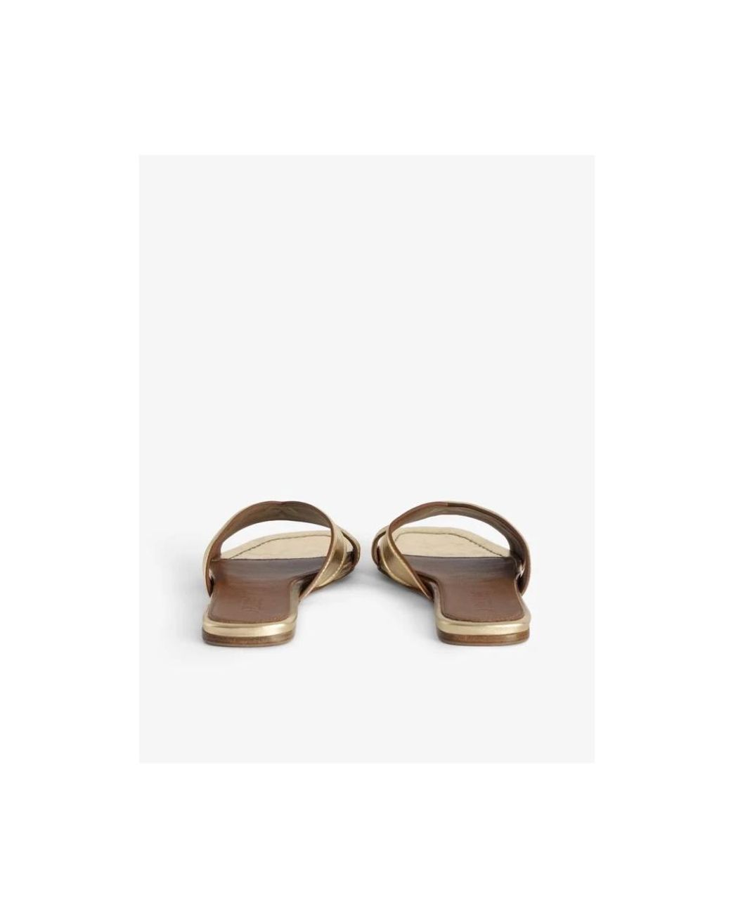Zadig & Voltaire Metallic Sliders