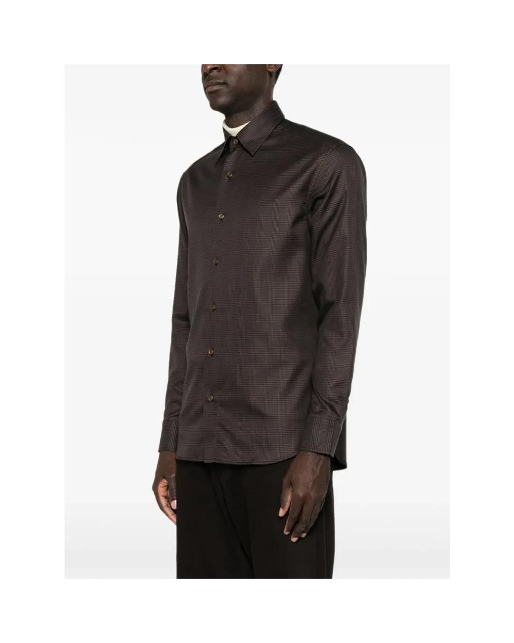 Brioni Brown Formal Shirts for men