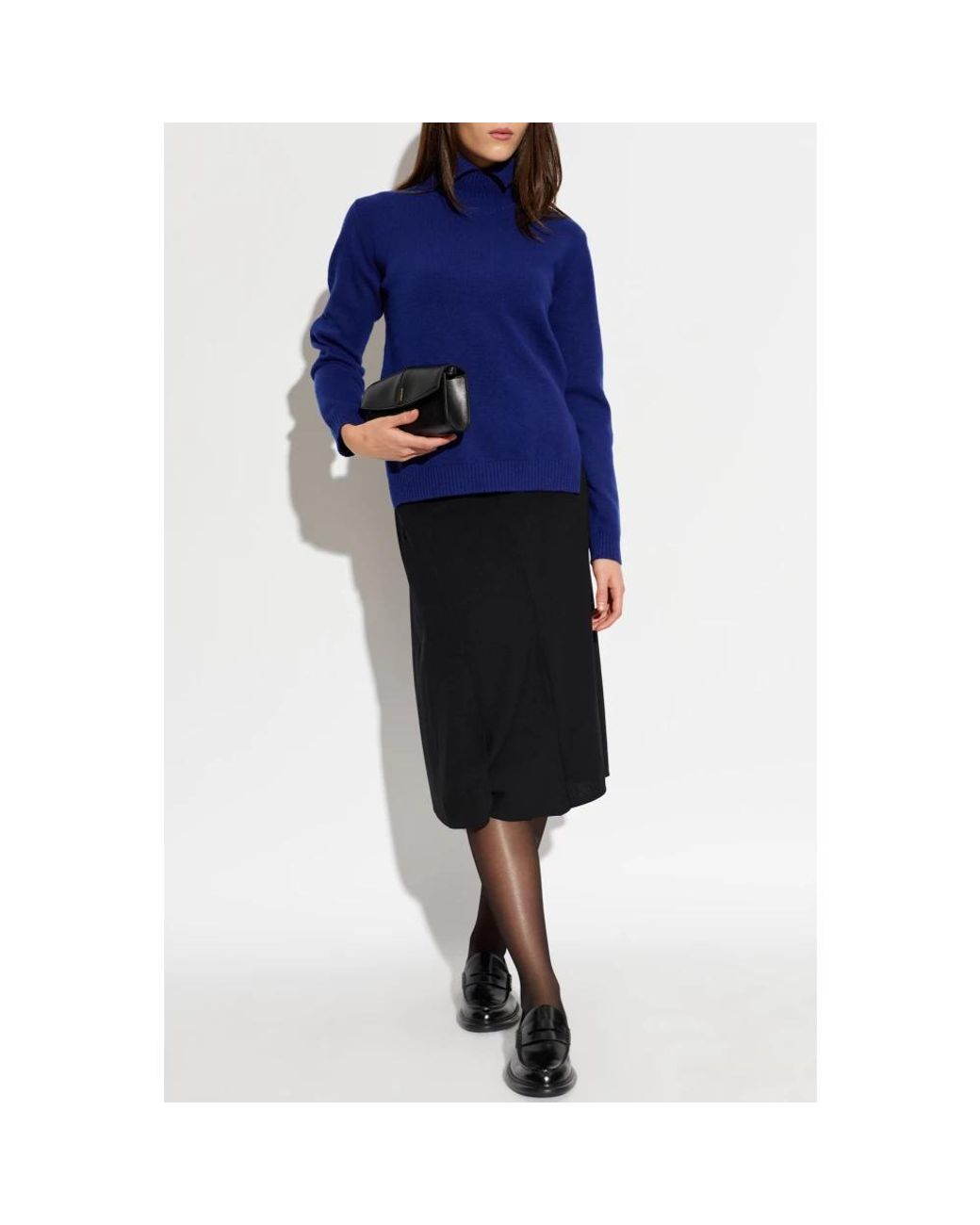 Jil Sander Blue Turtlenecks