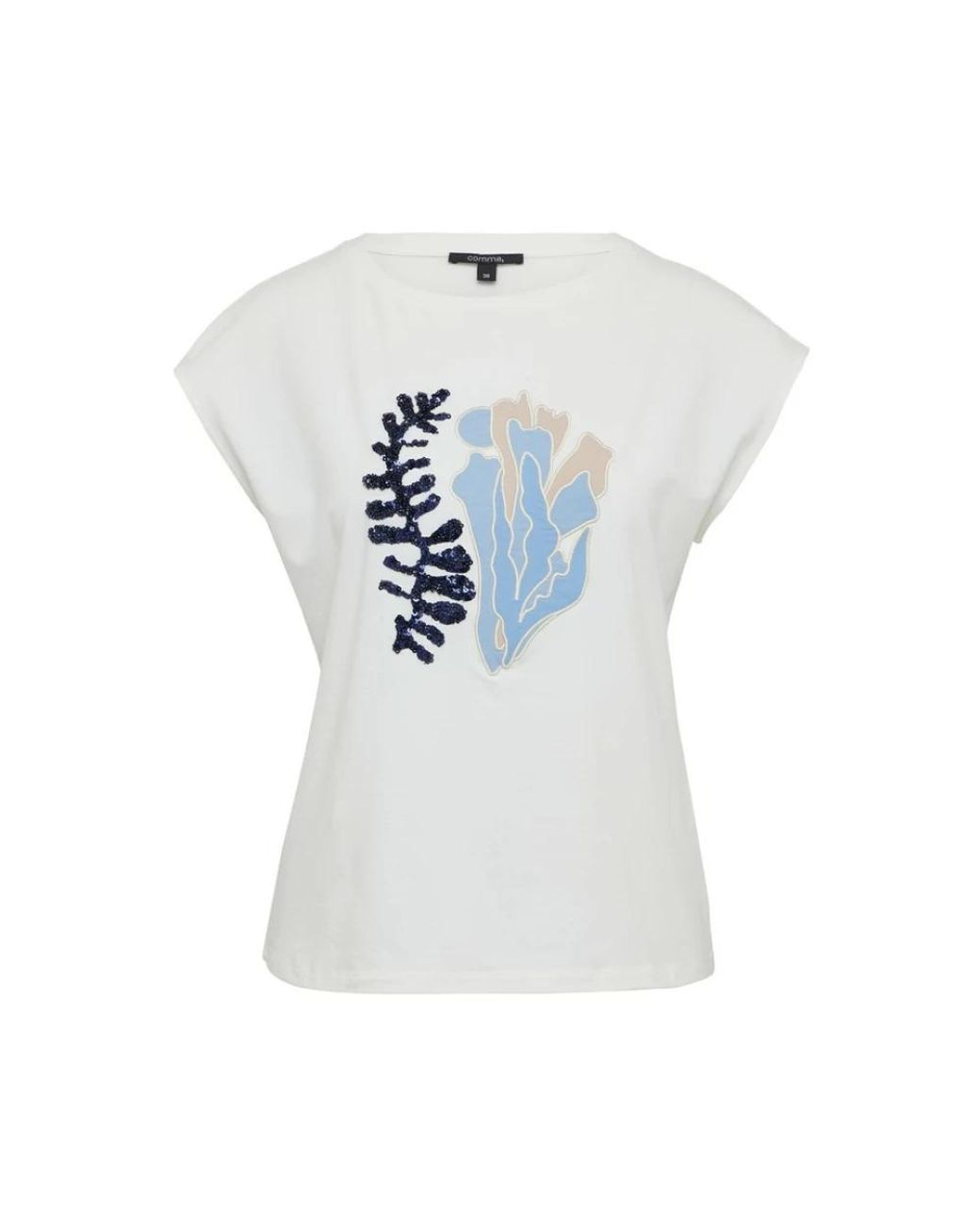 Comma, T-Shirt in het Blue