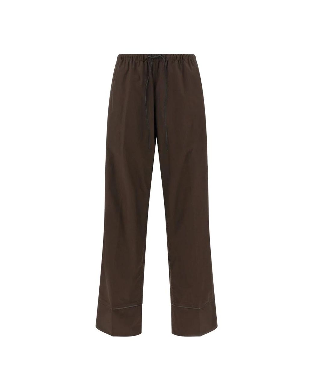 Yves Salomon Brown Wide Trousers