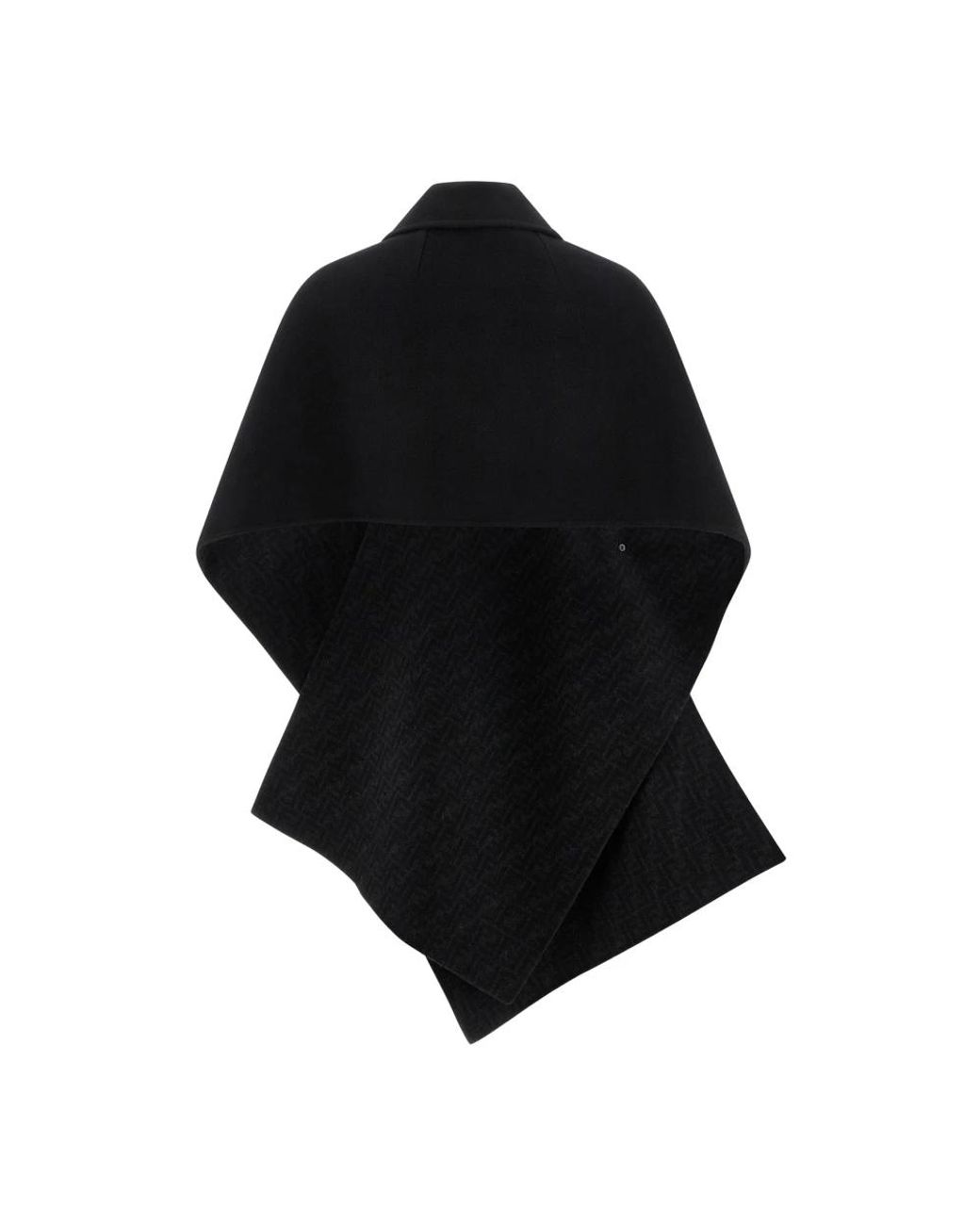 Fendi Jassen ,Zwart ,Zwarte Knoopjassen Met Spread Kraag in het Black