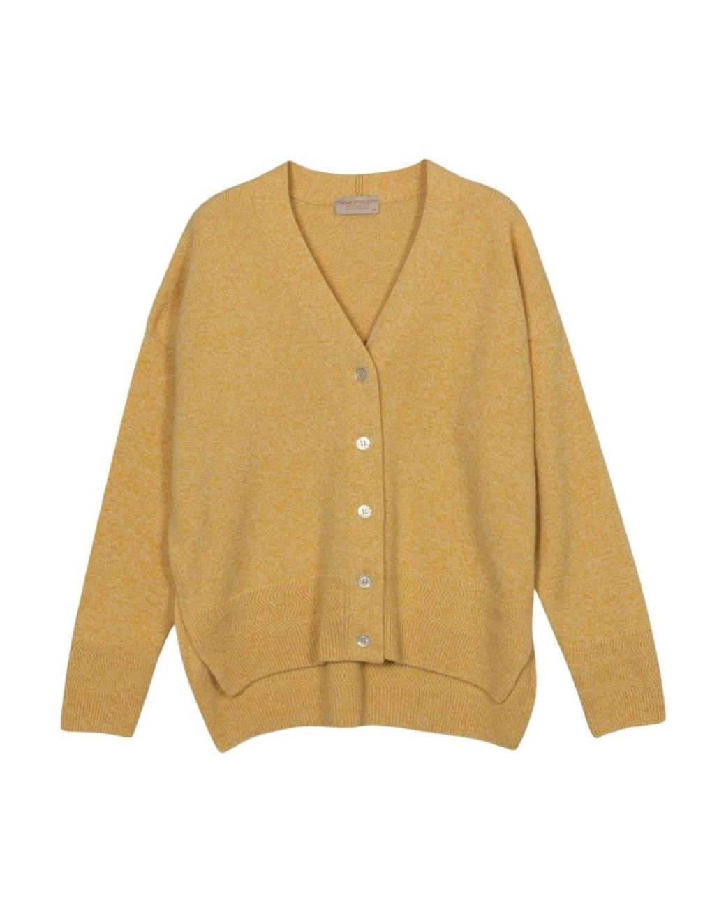 John Smedley Yellow Cardigan