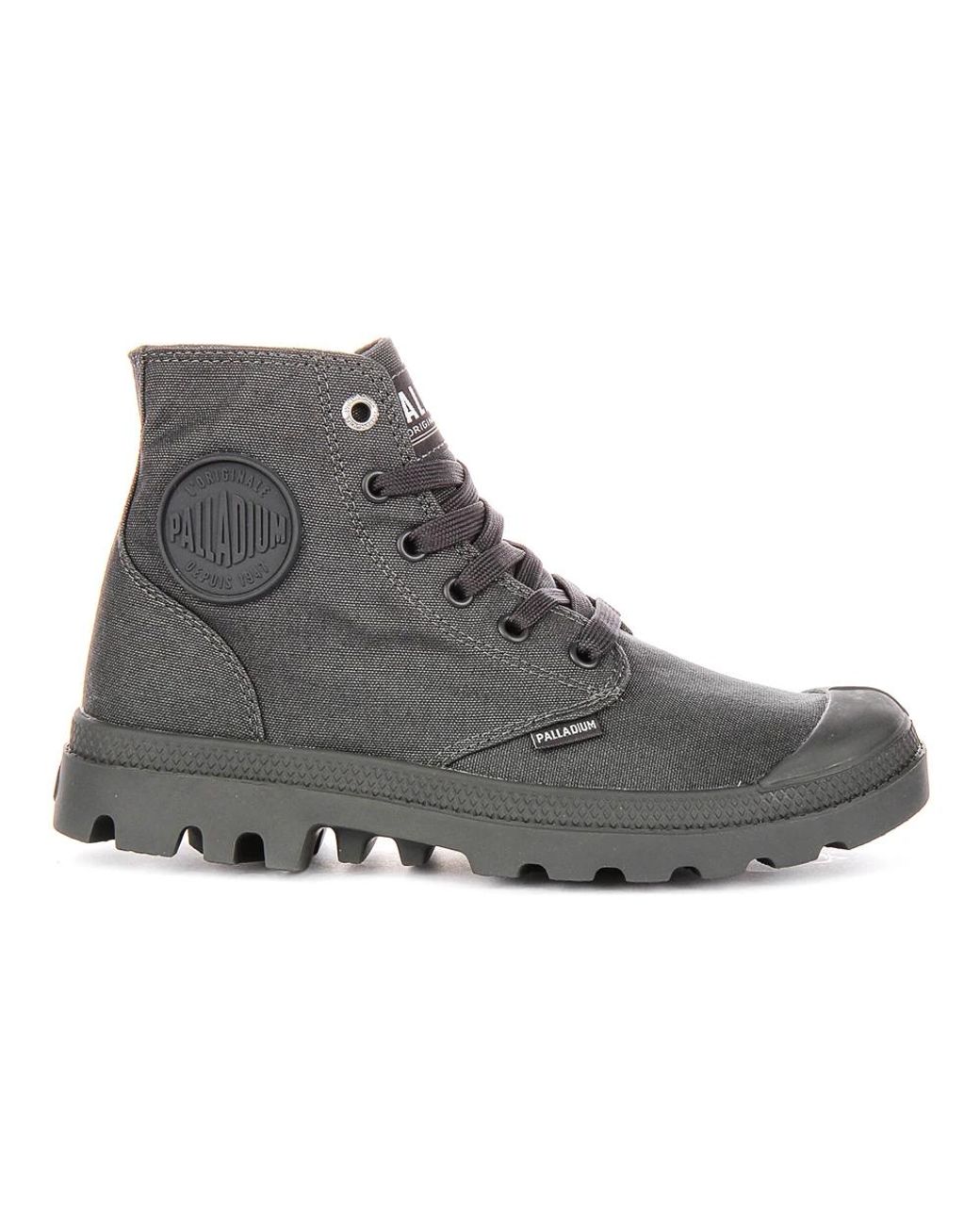 Palladium Gray Lace-Up Boots for men