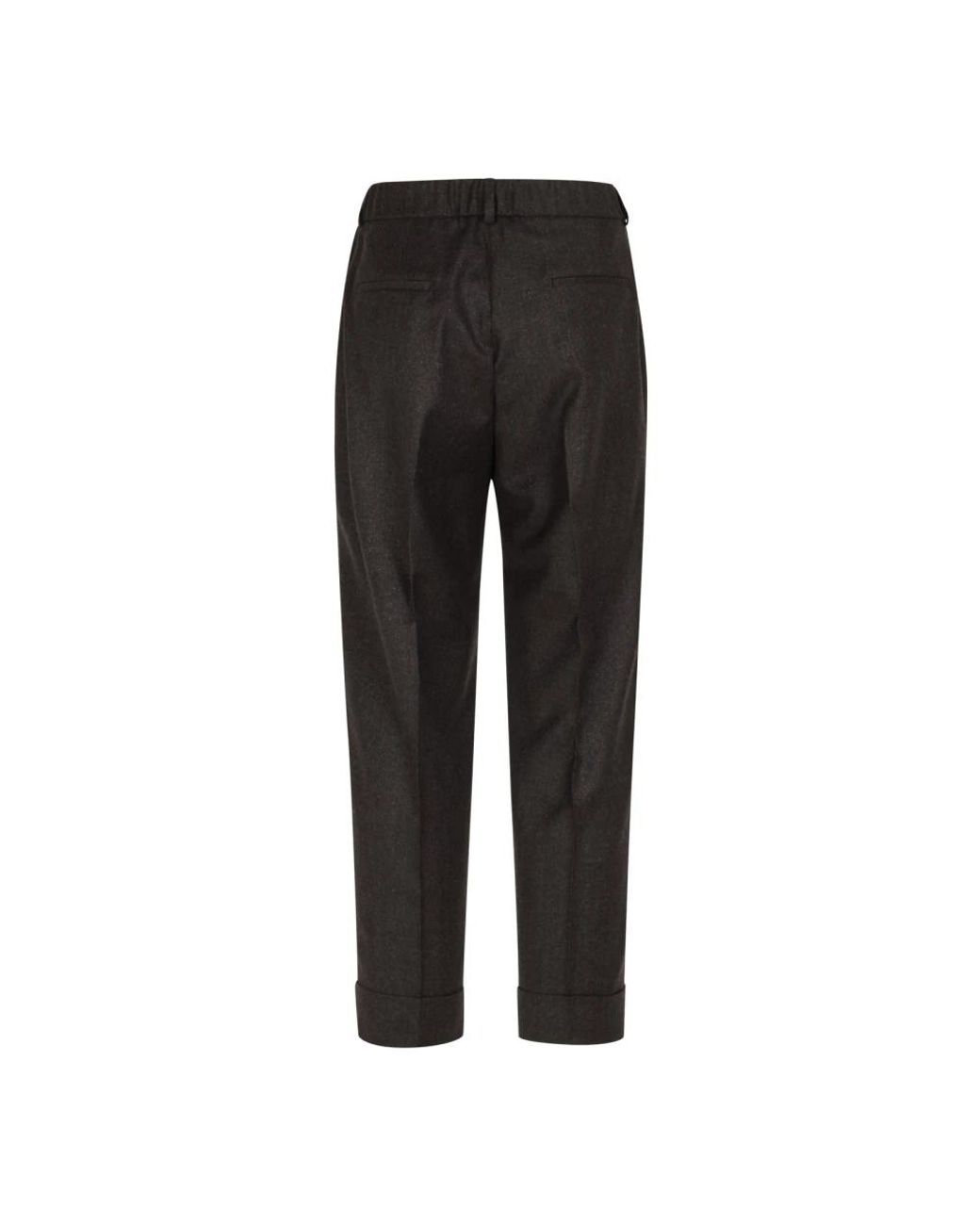 Peserico Black Suit Trousers for men
