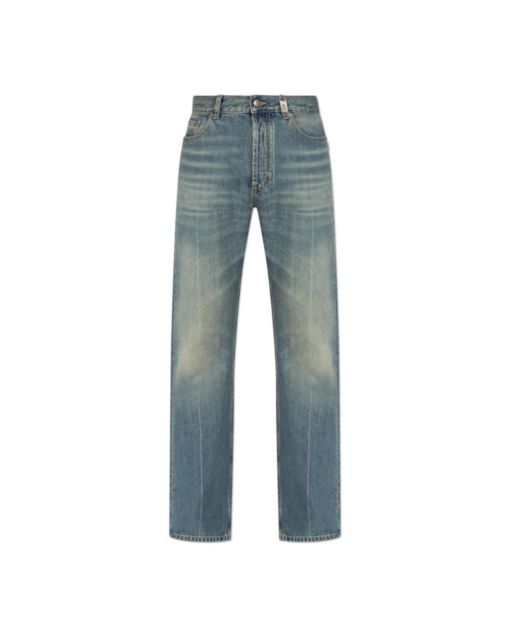 McQueen Jeans ,Blauw ,Katoen Jeans Met Logo in het Blue voor heren