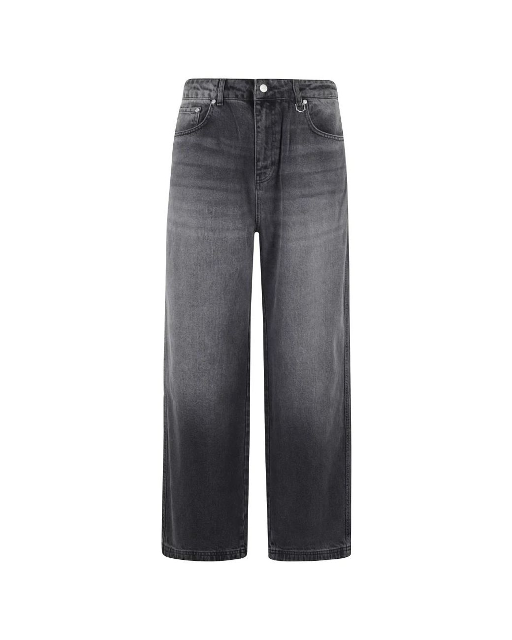 RETERNITY Gray Straight Fit Jeans for men