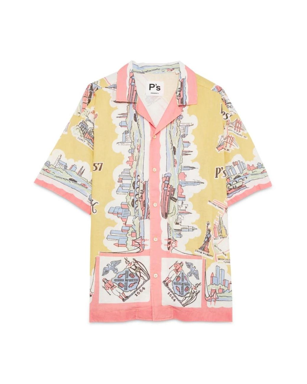 President's Multicolor Short Sleeve Shirts for men