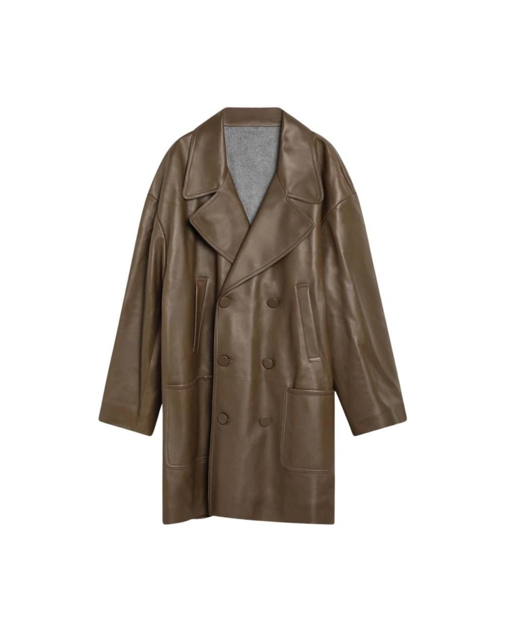 Fendi Brown Double-Breasted Coats for men