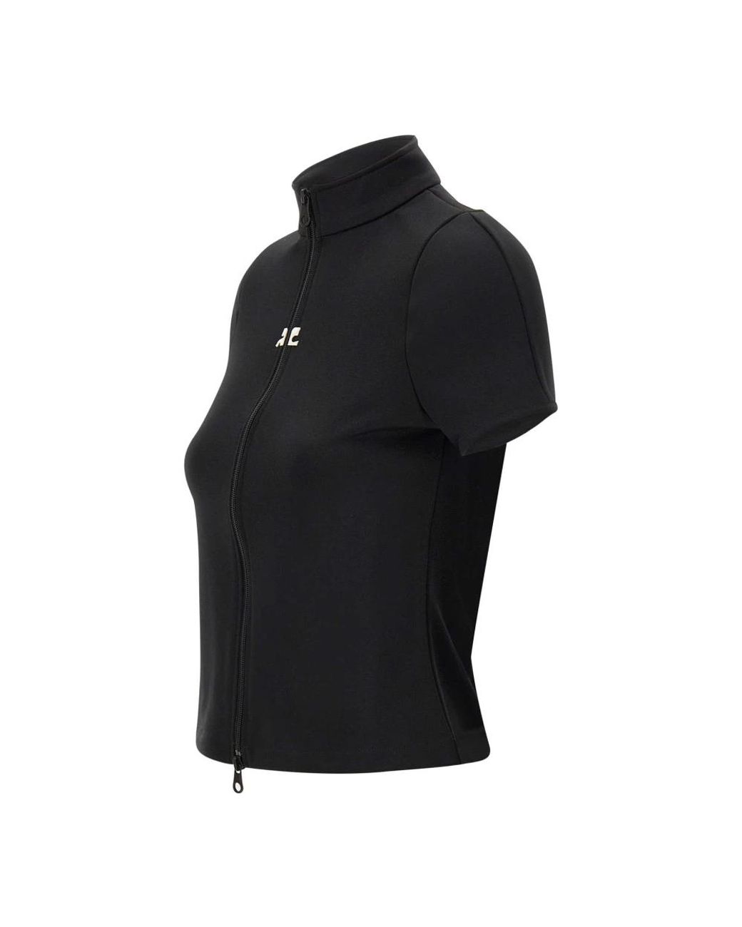 Courreges Black Zip-Throughs