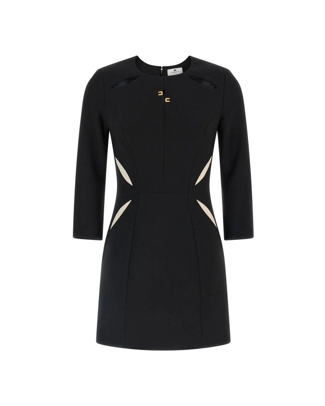 Elisabetta Franchi Black Short Dresses