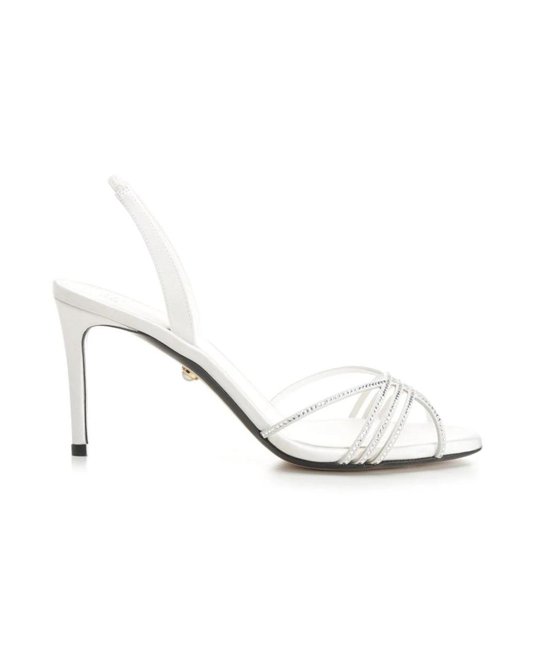 ALEVI White High Heel Sandals