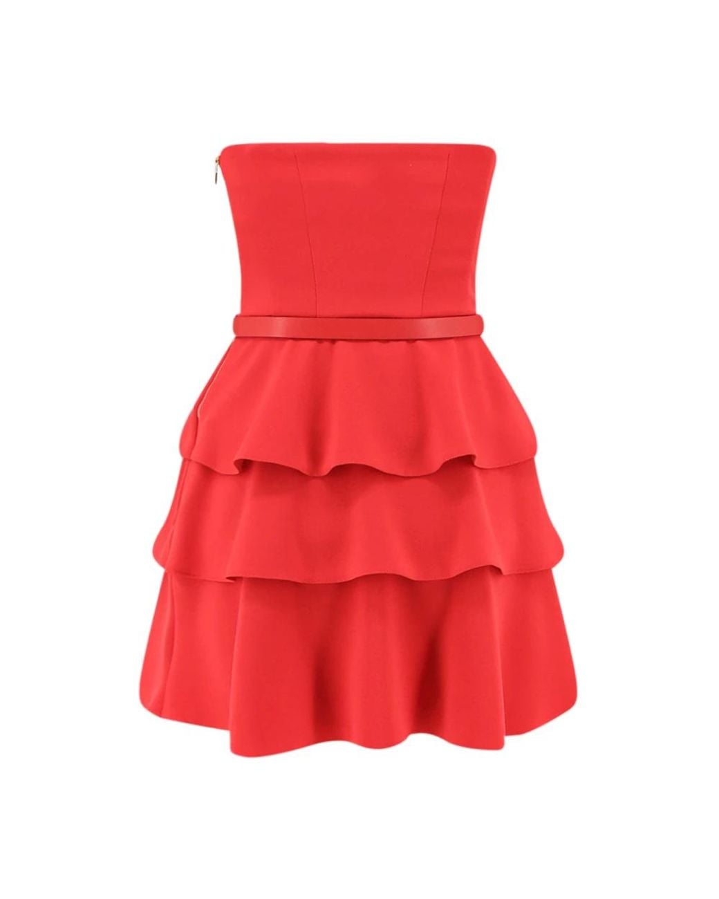 Elisabetta Franchi Red Short Dresses