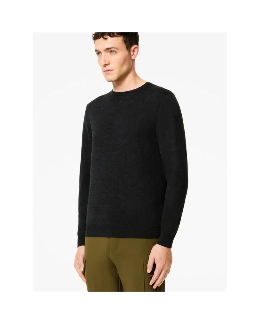 Rrd Black Round-Neck Knitwear for men