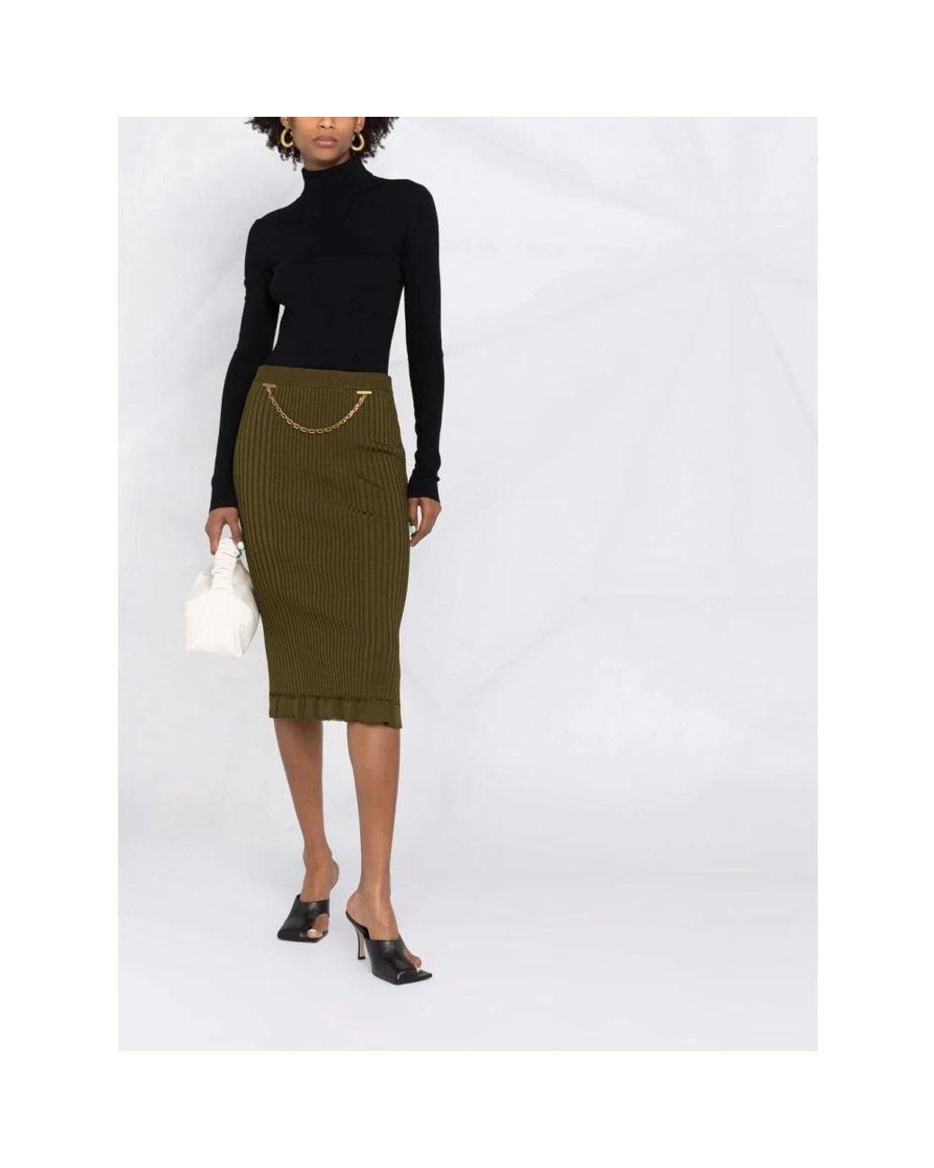Givenchy green pencil skirt discount