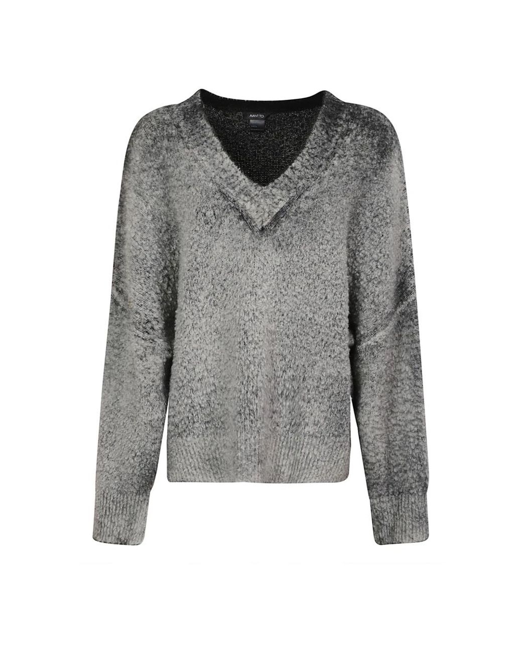 Avant Toi Gray V-Neck Knitwear