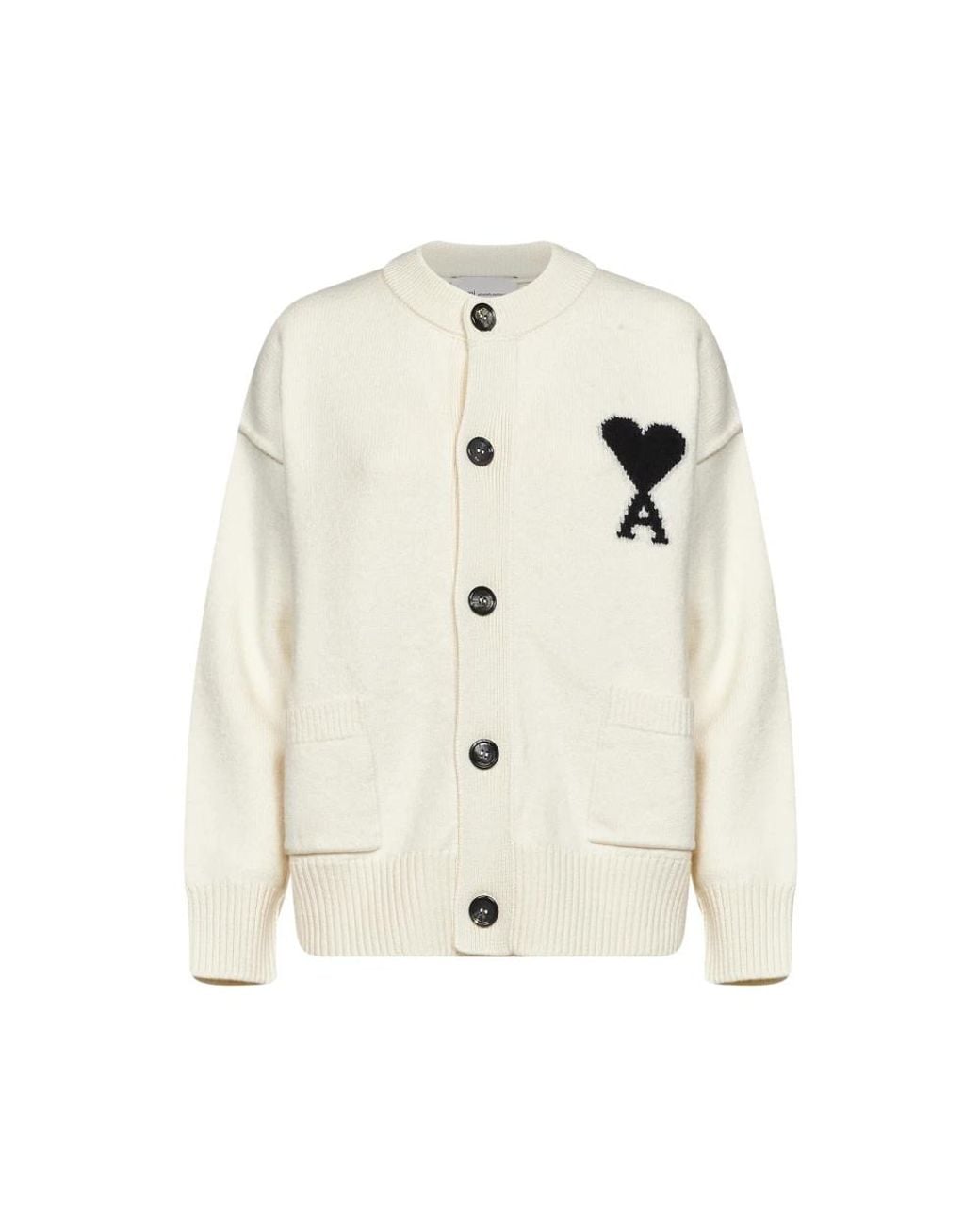 Cardigans AMI en coloris White