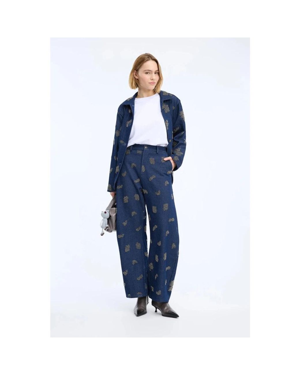 Munthe Blue Loose Fit Jeans