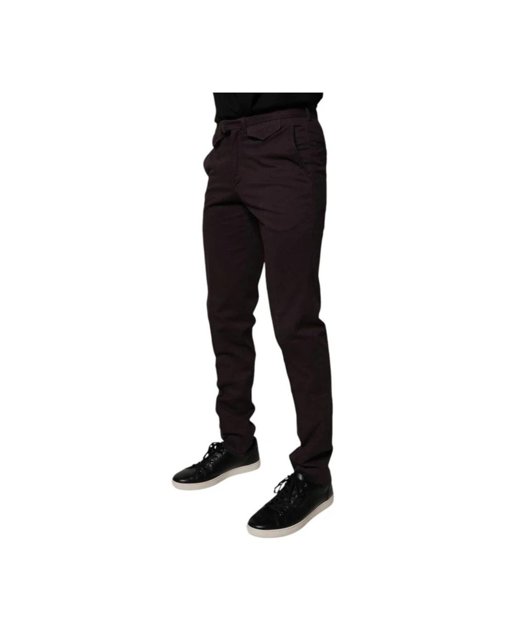 Bencivenga Black Slim-Fit Trousers for men