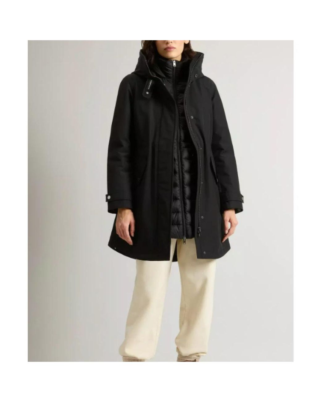 Woolrich Black Parkas