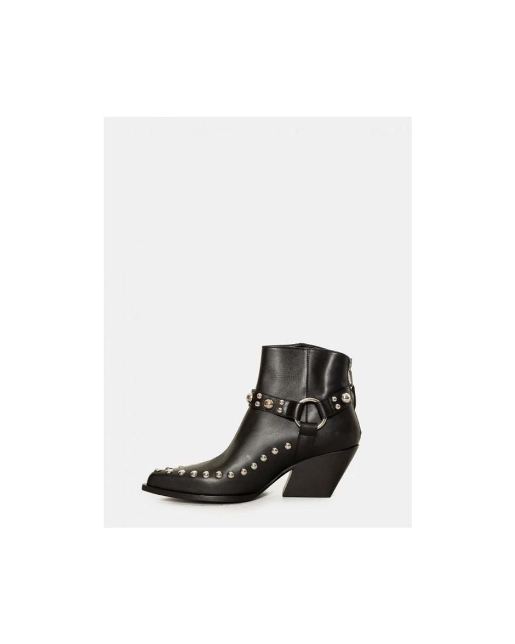 Elena Iachi Black Cowboy Boots