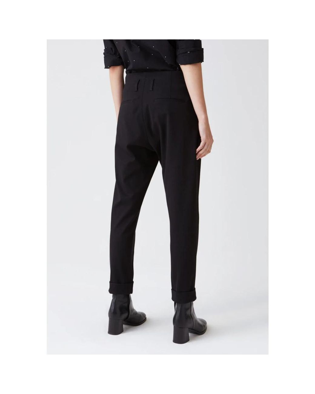 Hope Black Tapered Trousers
