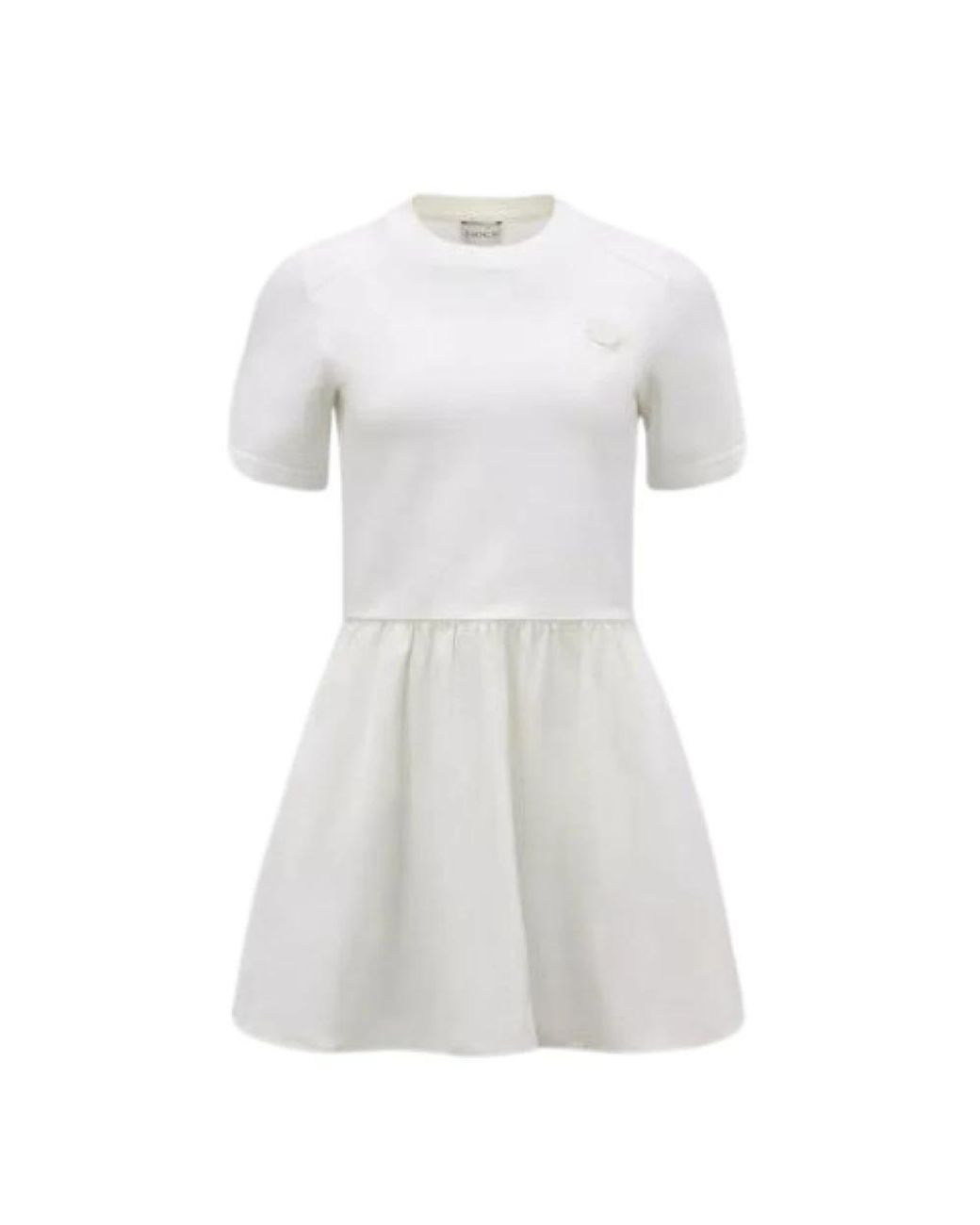 Moncler White Short Dresses