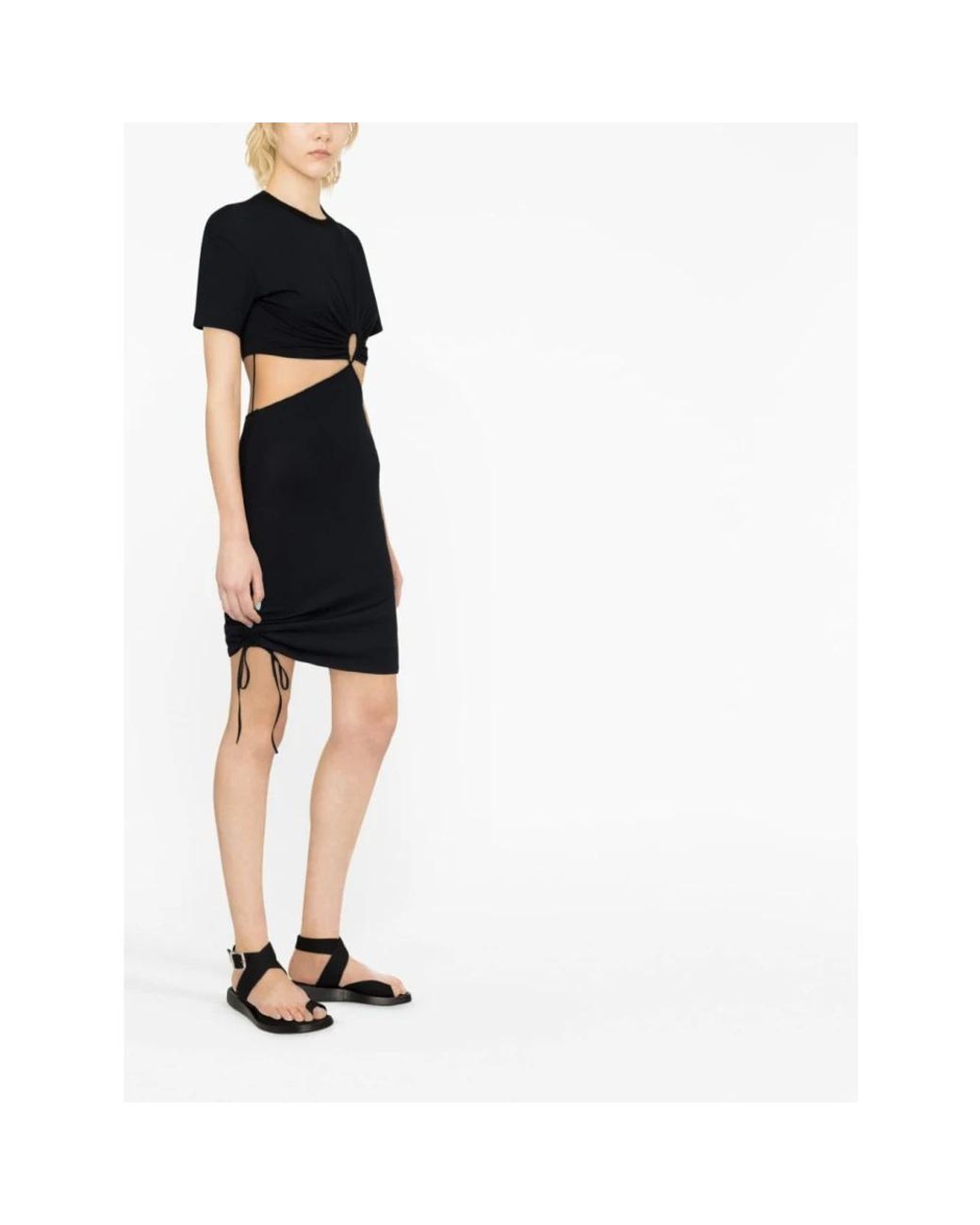 Nensi Dojaka Black Short Dresses