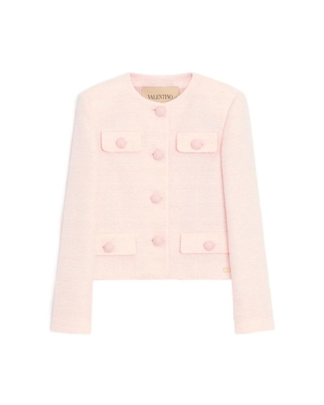 Valentino Garavani Pink Tweed Jackets