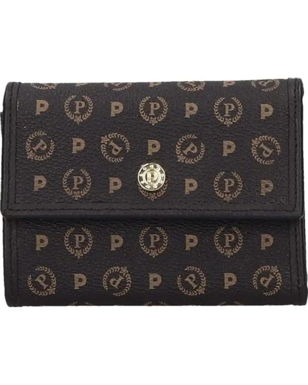 Pollini Mini Portemonnee Met Flap in het Black
