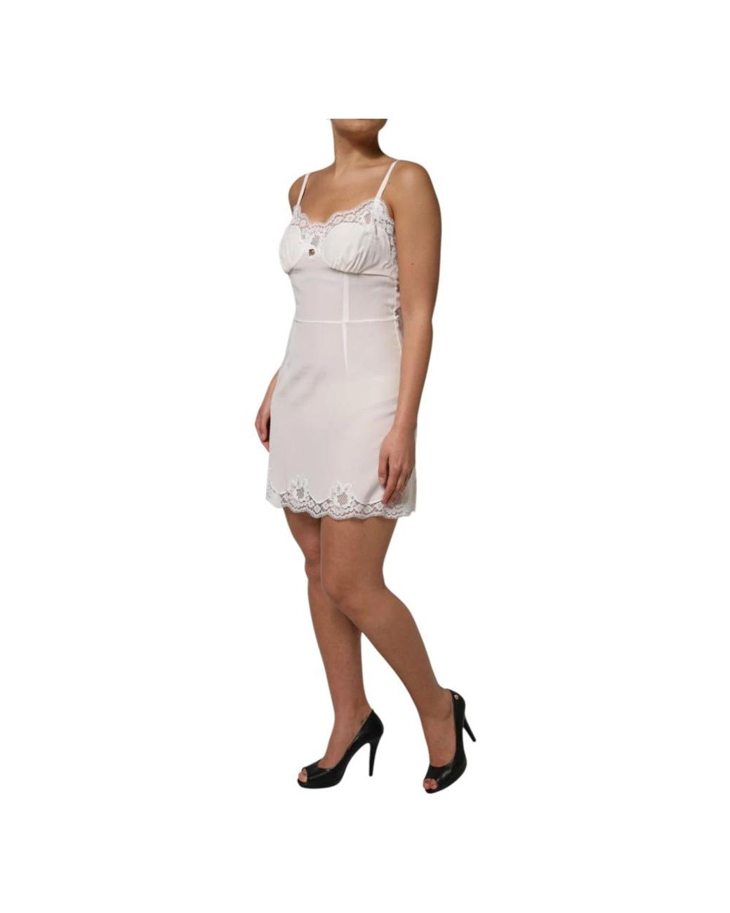 Dolce & Gabbana White Short Dresses