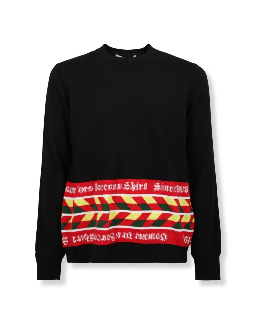 Comme des Garçons Black Round-Neck Knitwear for men
