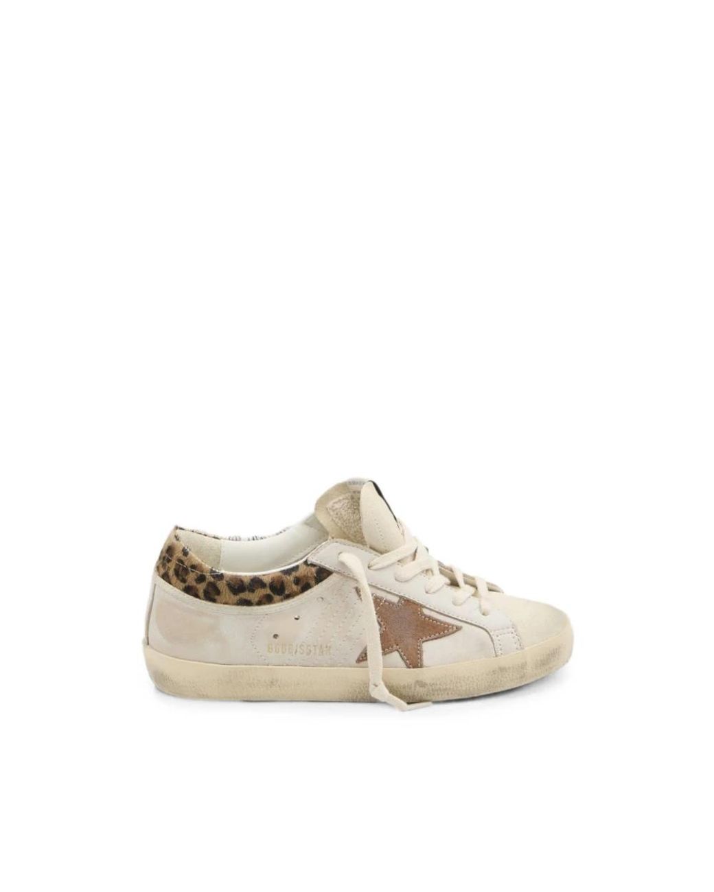 Golden Goose Deluxe Brand Natural Super Star Vintage Leather Sneakers