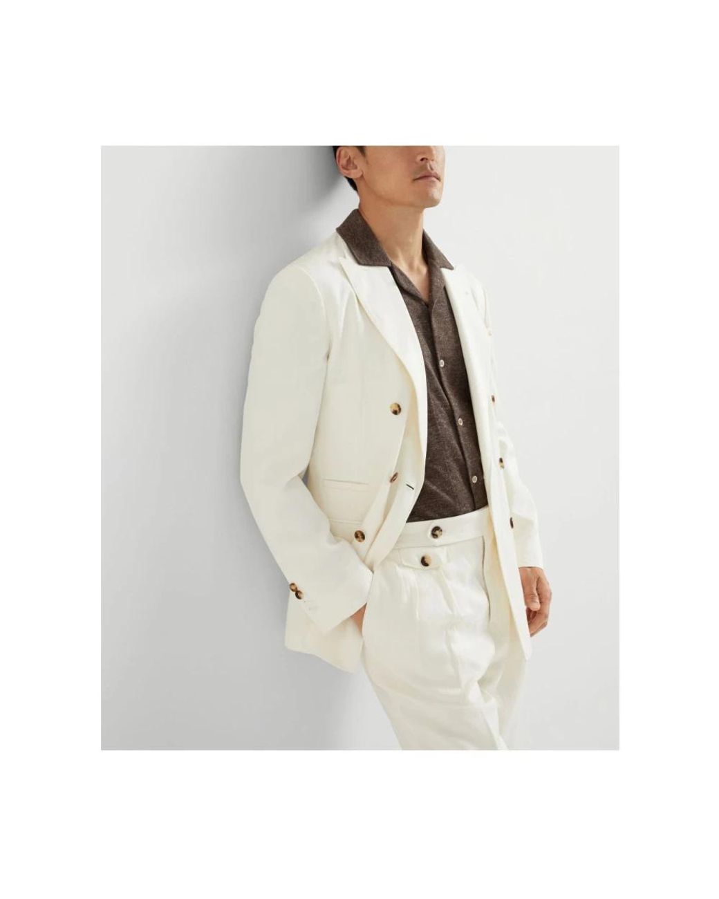 Brunello Cucinelli White Blazers for men