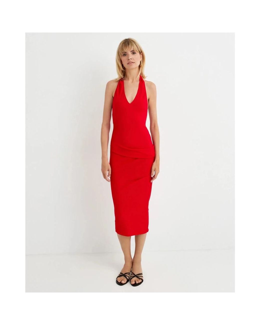 Jacquemus Red Midi Dresses