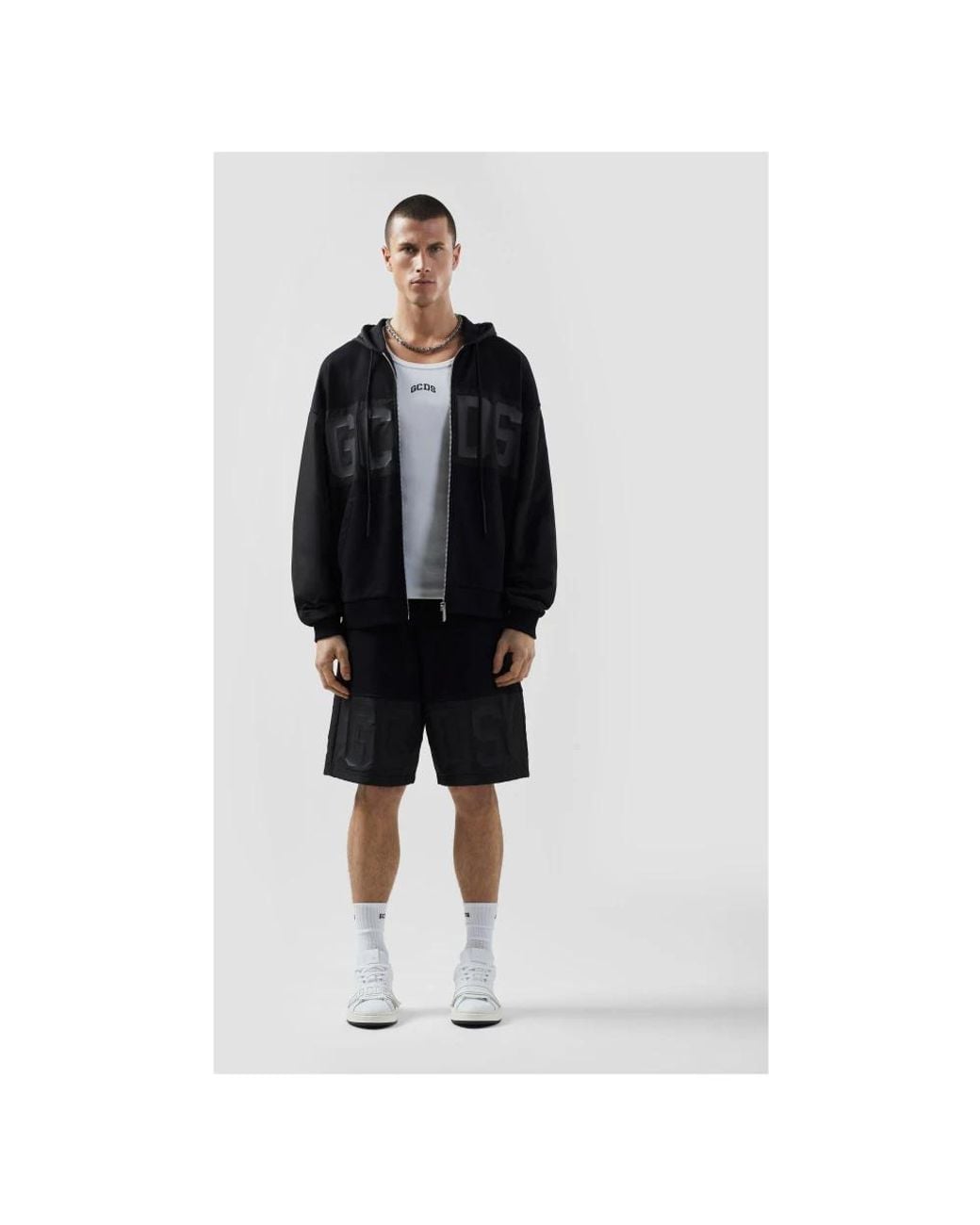 Gcds Black Casual Shorts for men
