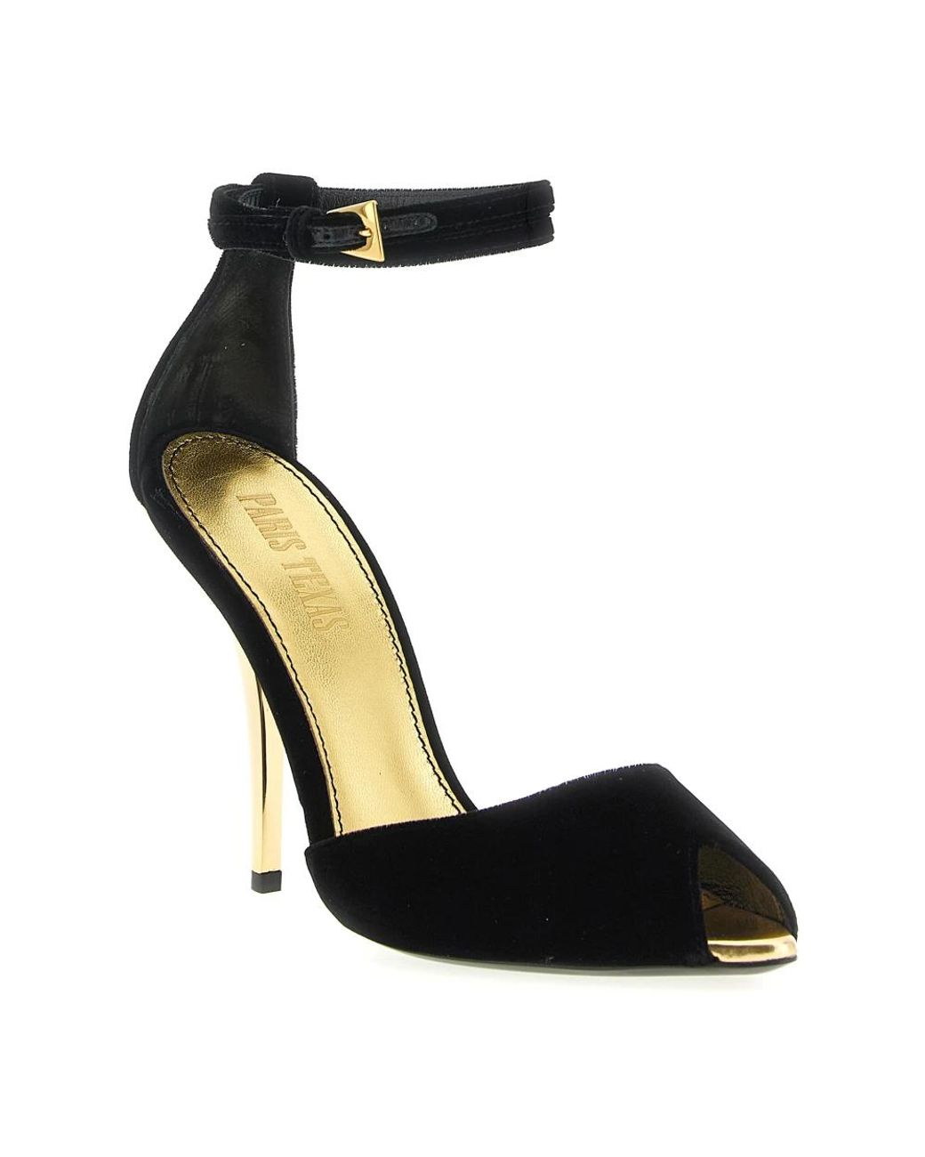 Paris Texas Black High Heel Sandals