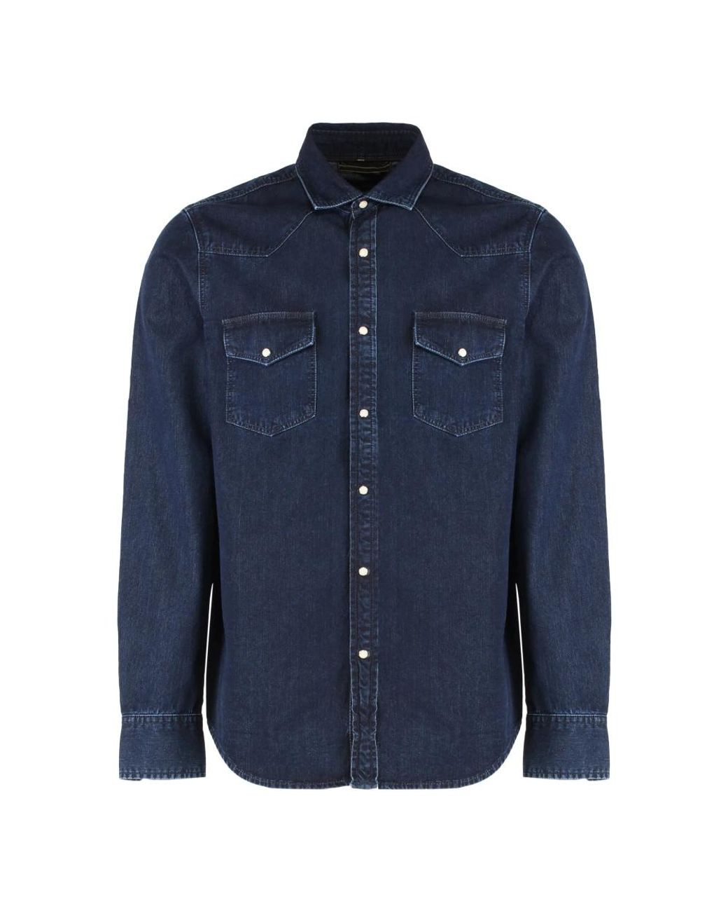 Moorer Blue Denim Shirts for men