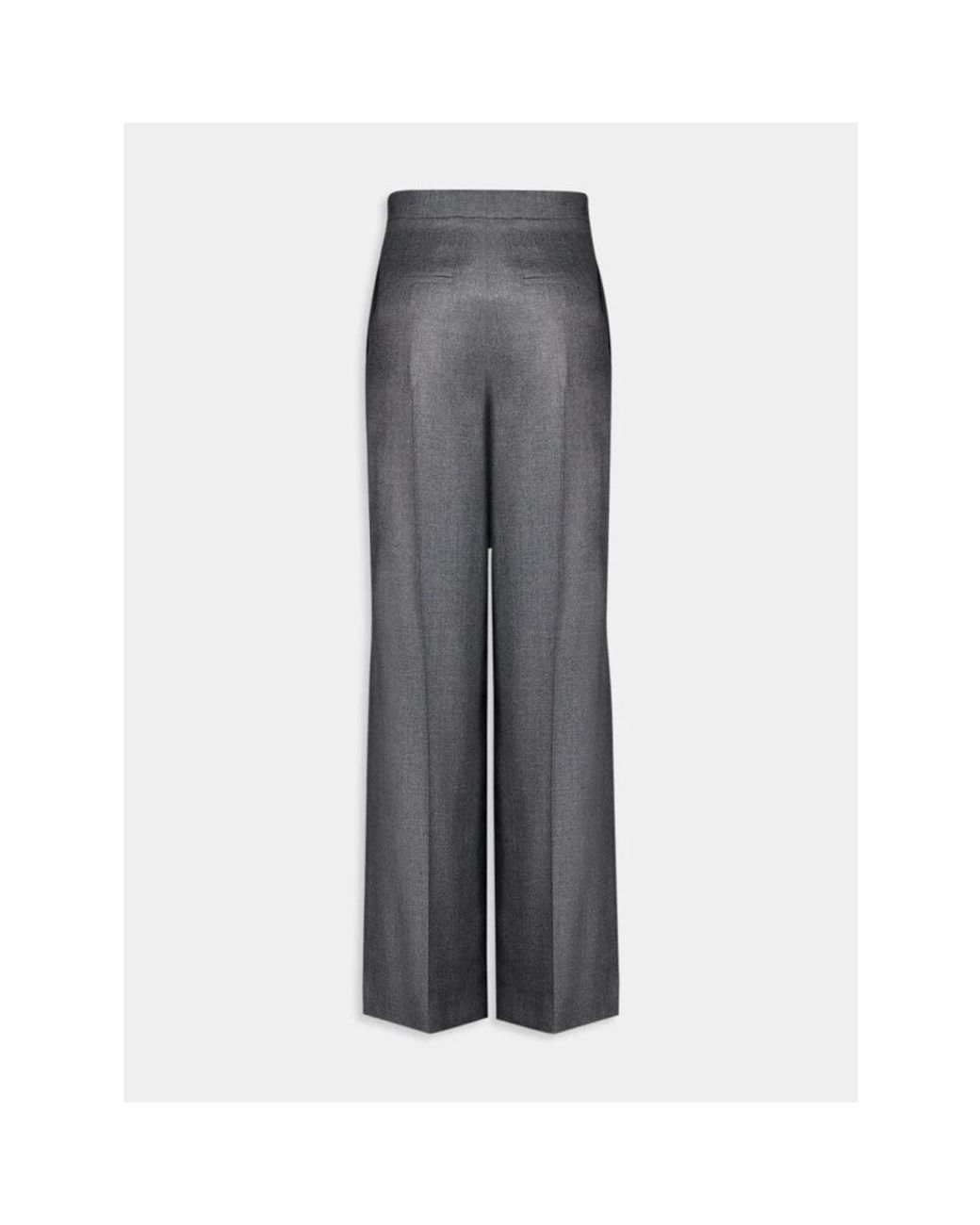 Fendi Gray Straight Trousers