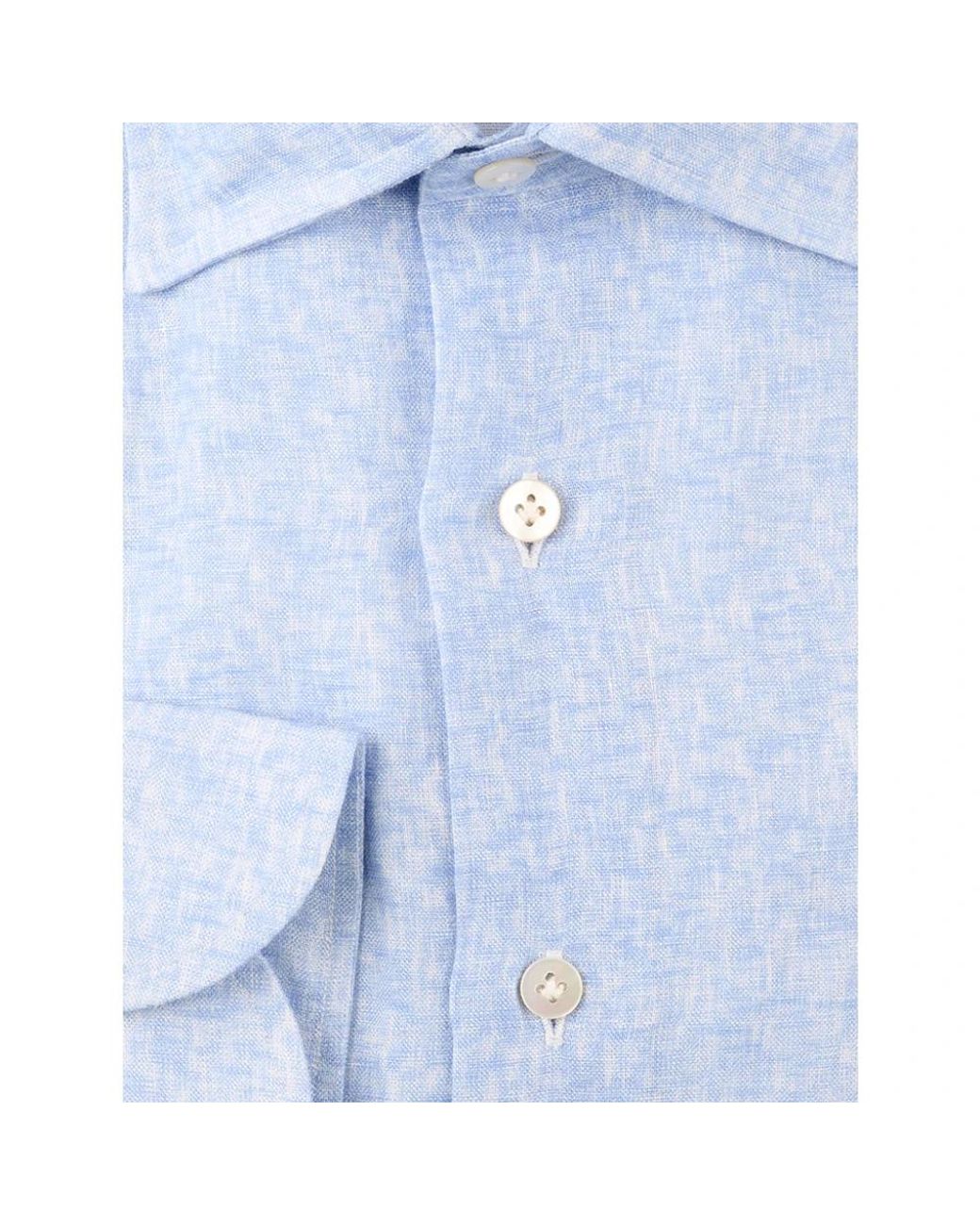 Borriello Blue Casual Shirts for men